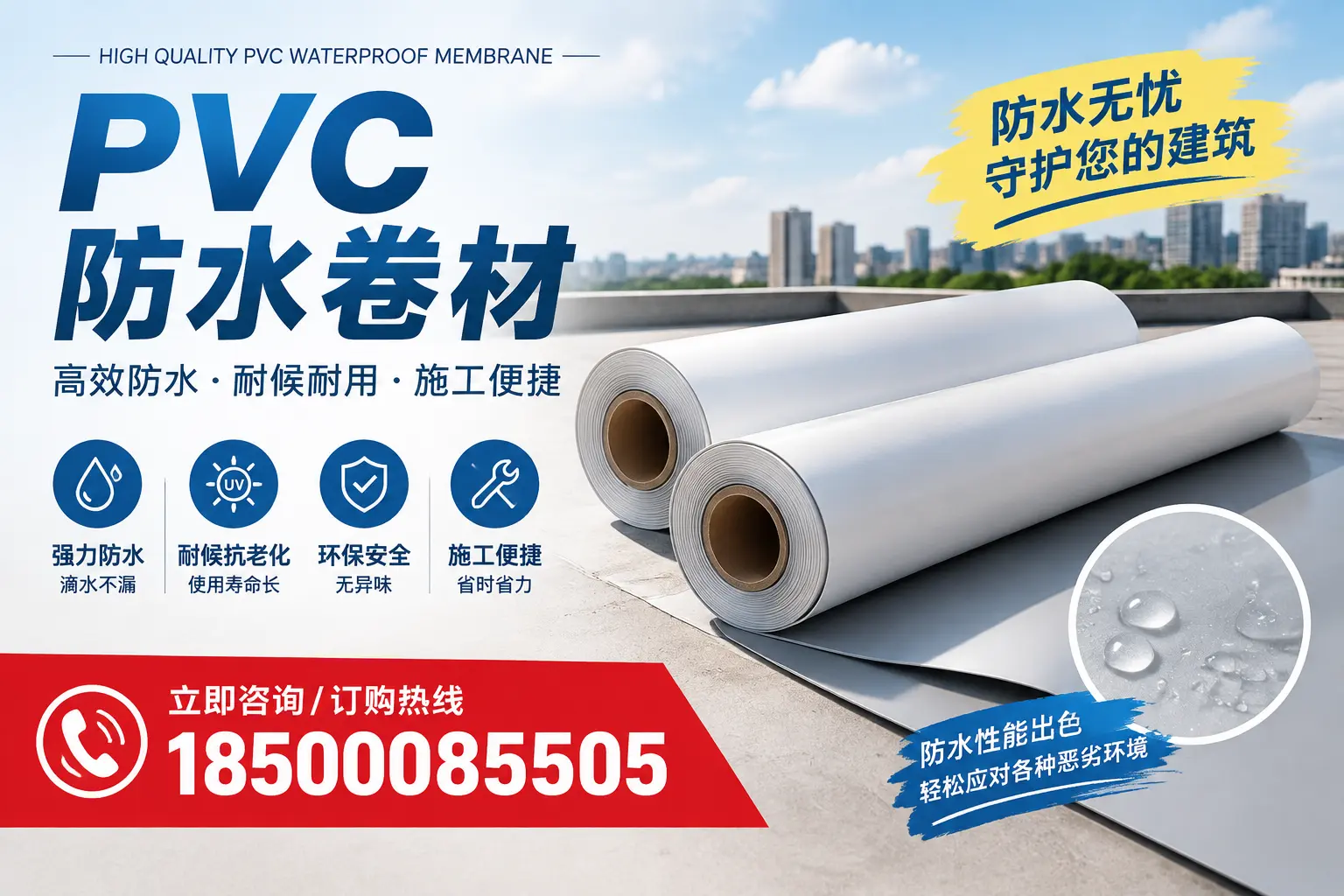 如何正确储存PVC防水卷材？长沙用户的实用建议